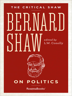 cover image of Bernard Shaw on Politics